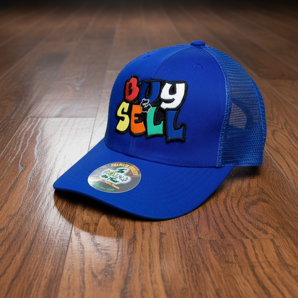 "BUY & SELL" CURVED BILL SNAPBACK TRUCKER HATS