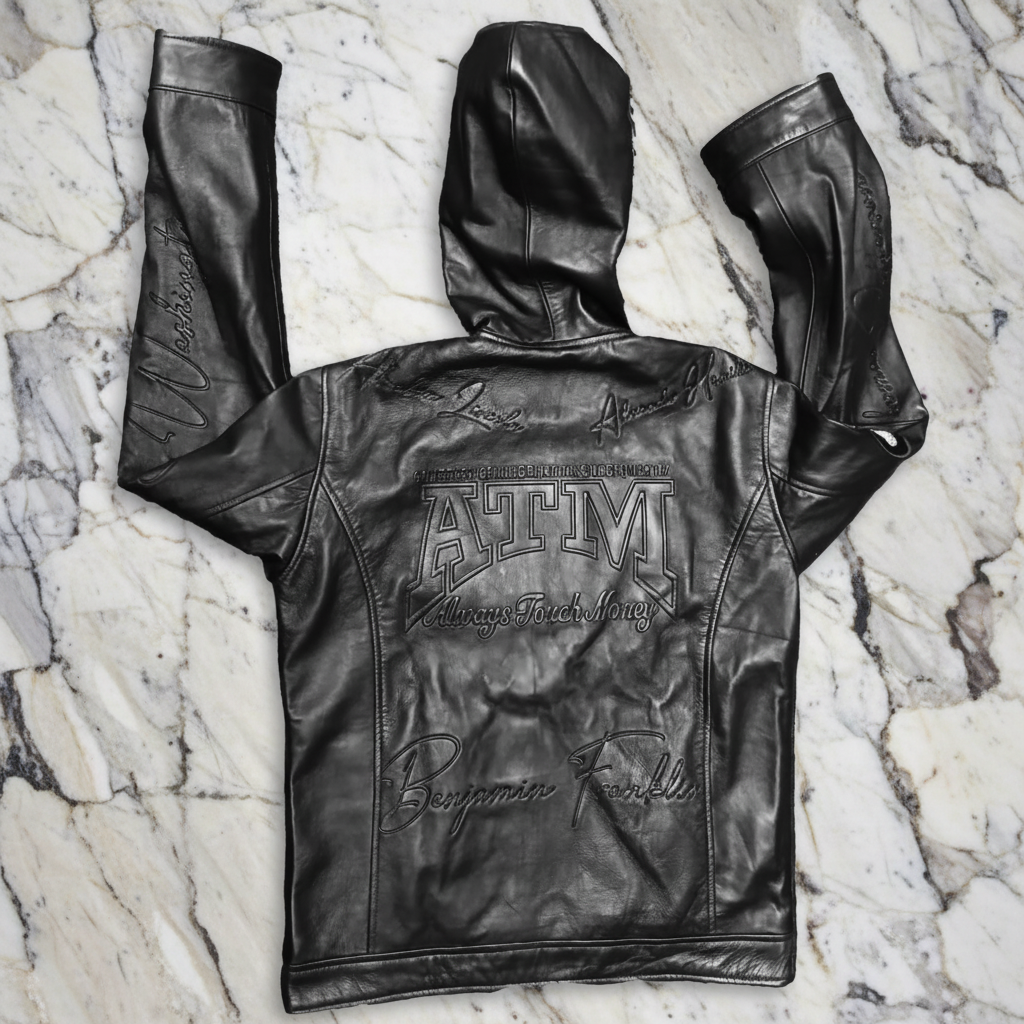 A.T.M Genuine Leather Hooded Jackets