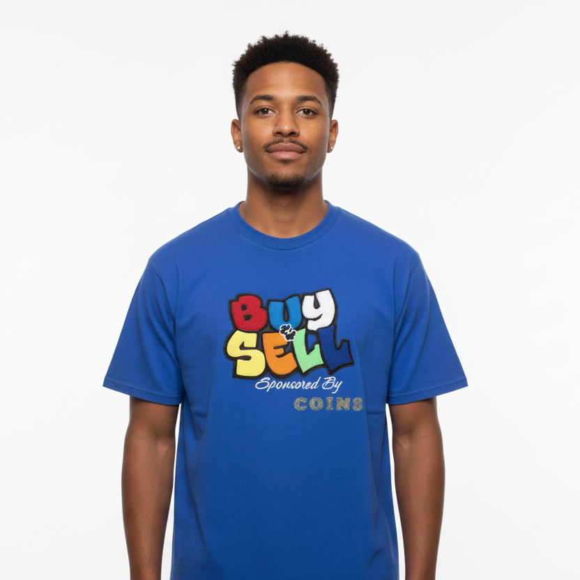 "Buy & Sell " Acid Washed Pima Cotton T-Shirt