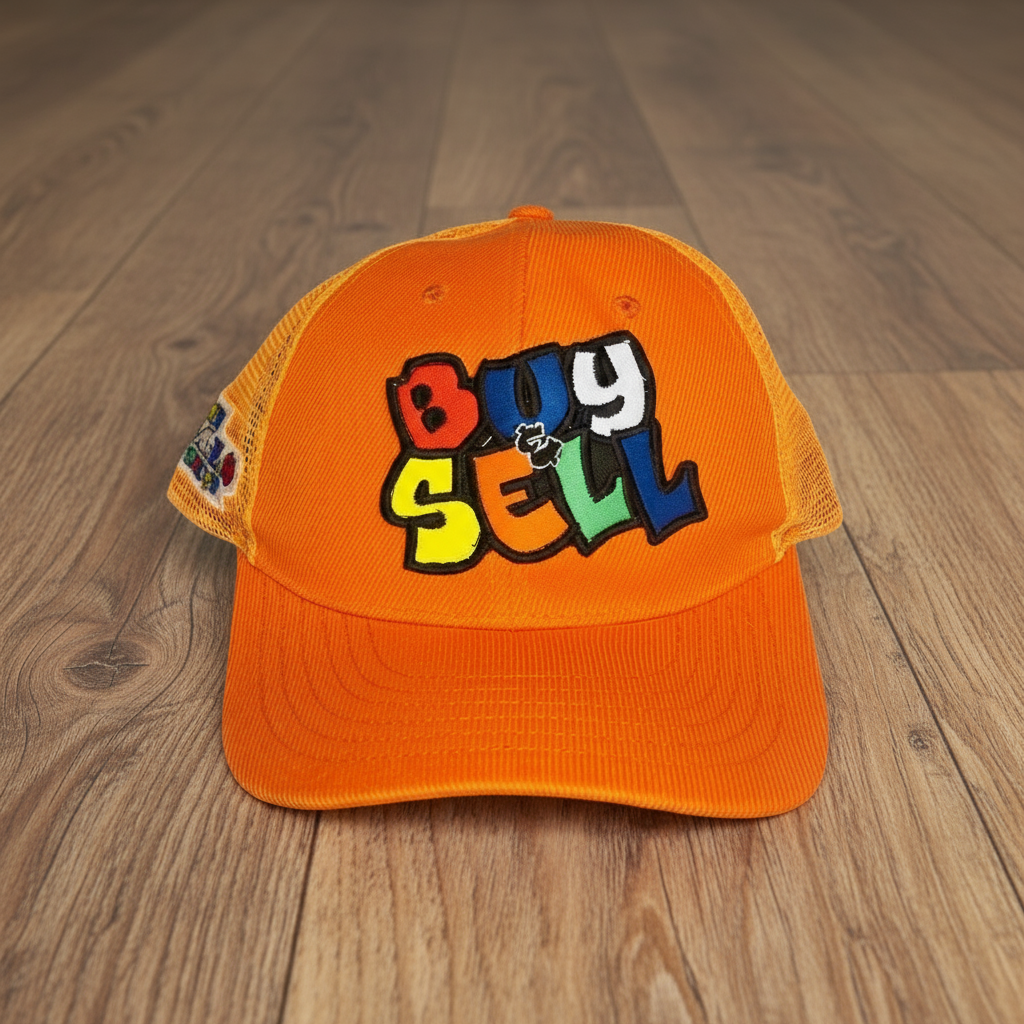 "BUY & SELL" CURVED BILL SNAPBACK TRUCKER HATS