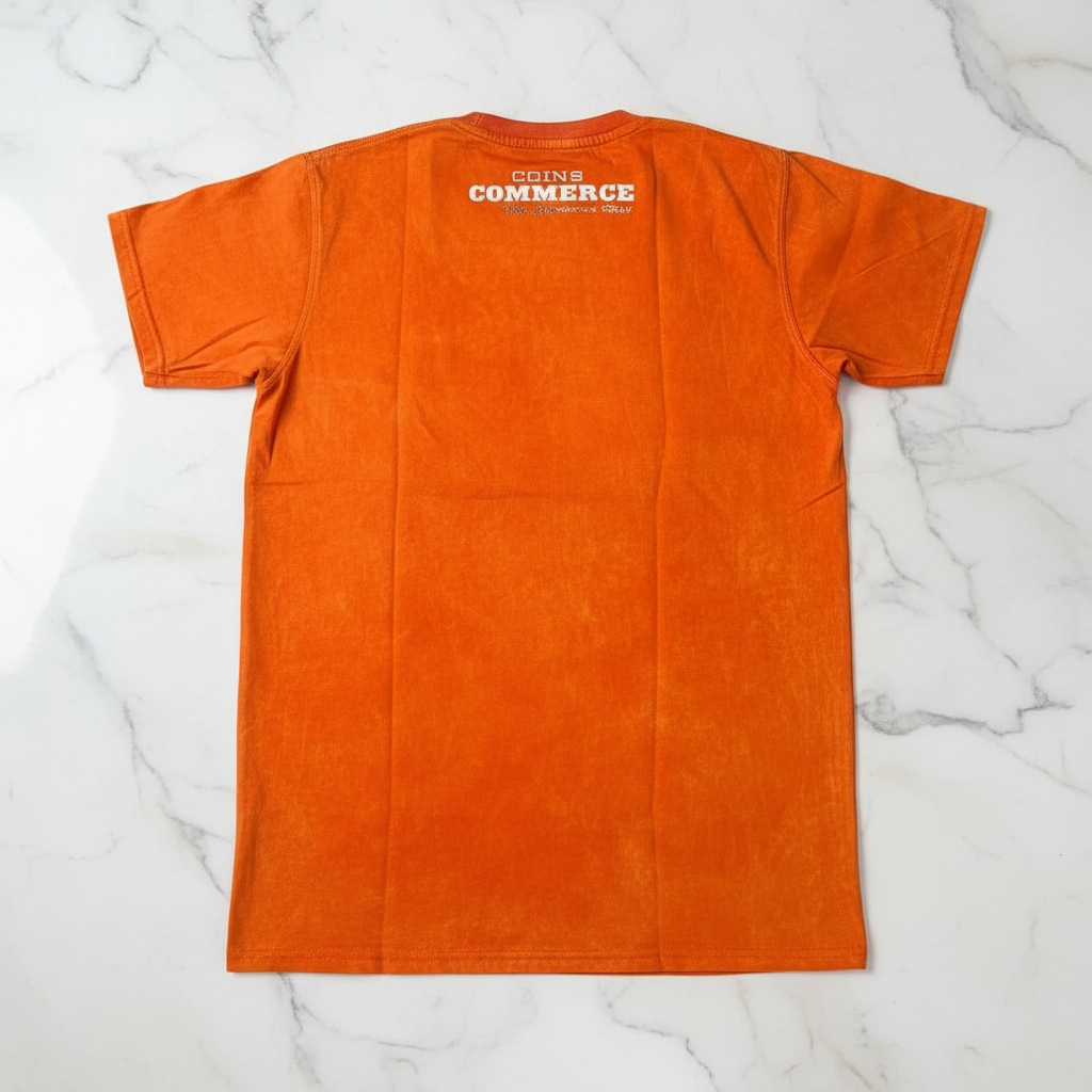 "BUY & SELL " ACID WASHED PIMA COTTON T-SHIRT