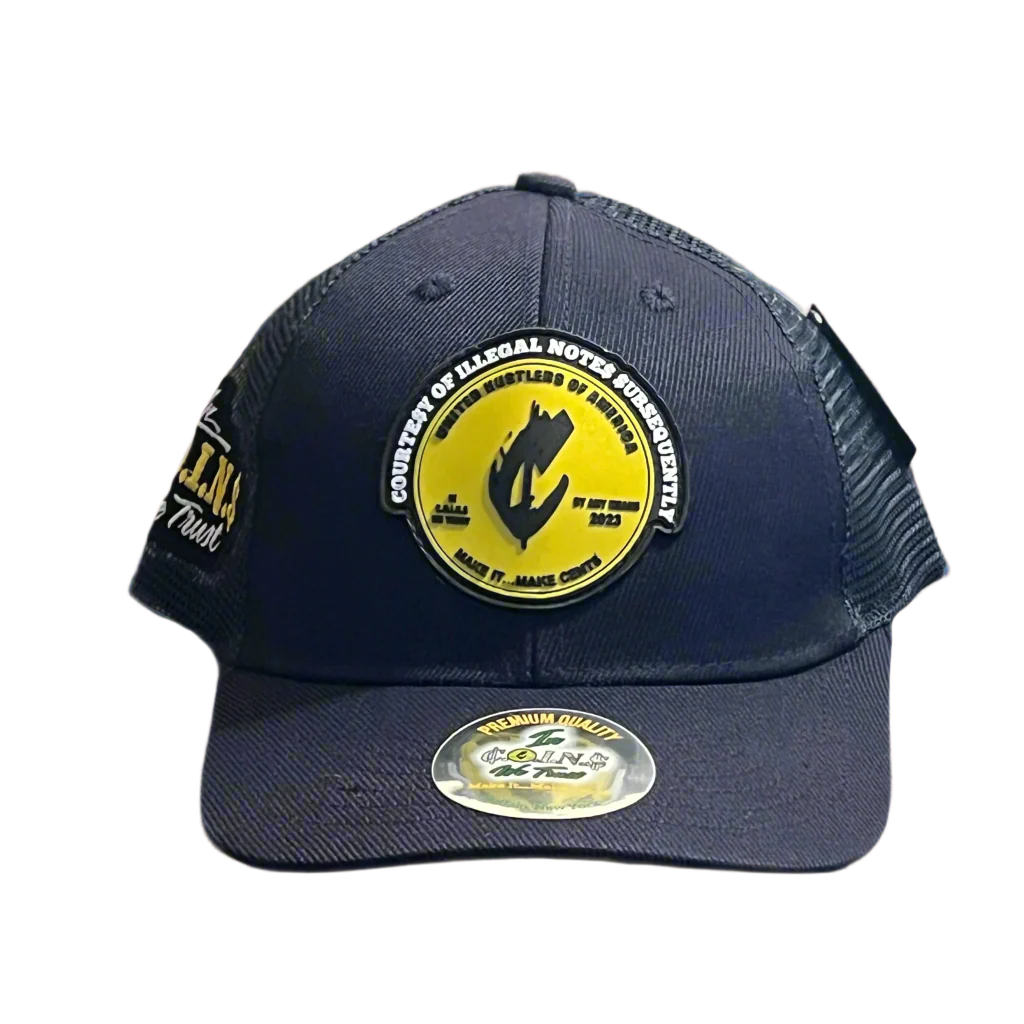 PVC RUBBER LOGO SNAPBACK CURVED BILL TRUCKER HATS