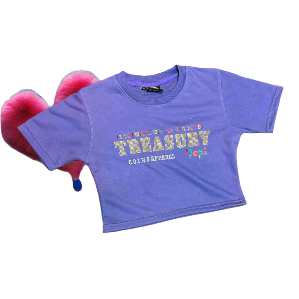 TREASURY DEPT. WOMANS TERRY COTTON CROP TOPS