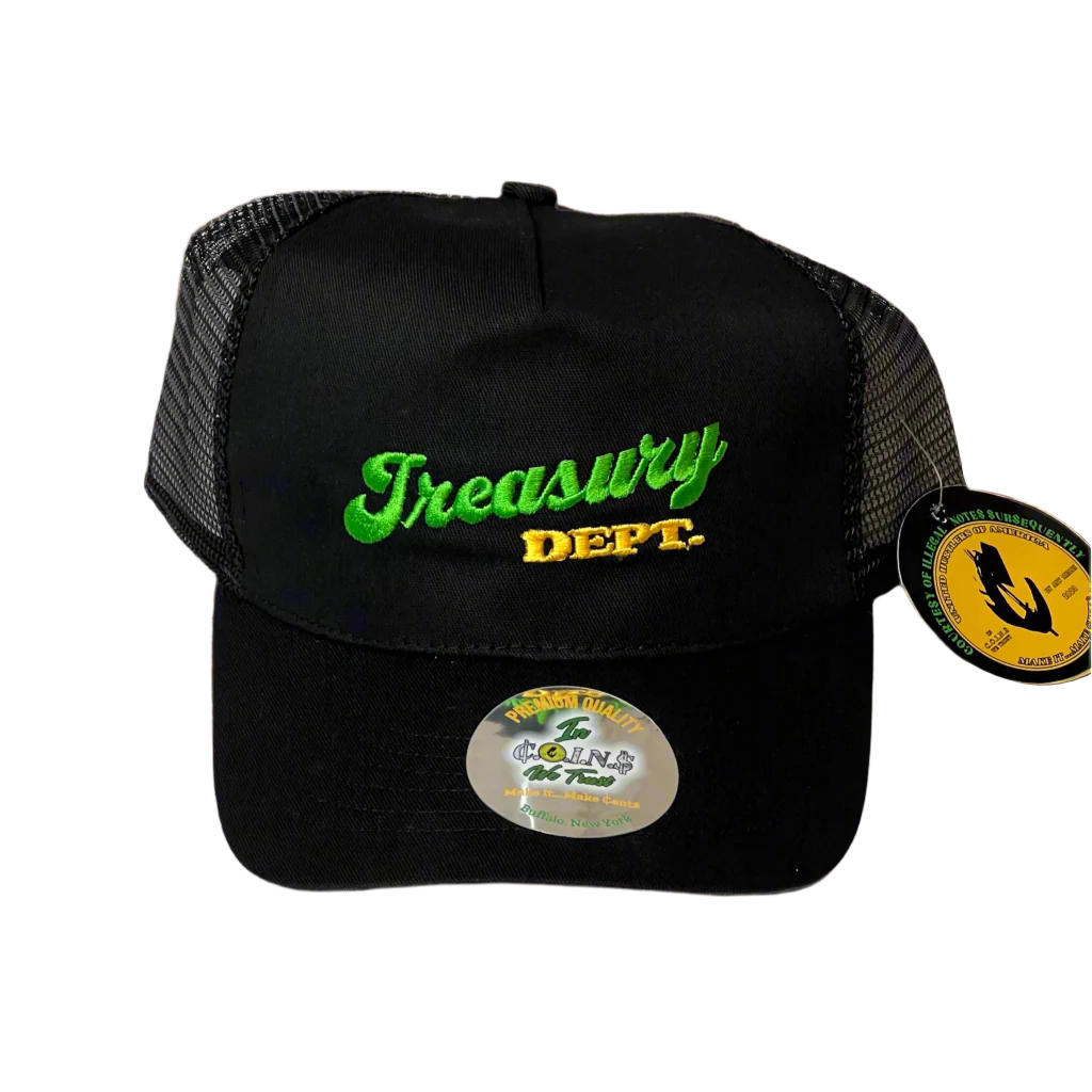 Treasury Dept. 5 Panel Low Crown Cotton Mesh Adjustable Trucker SnapBack Hats