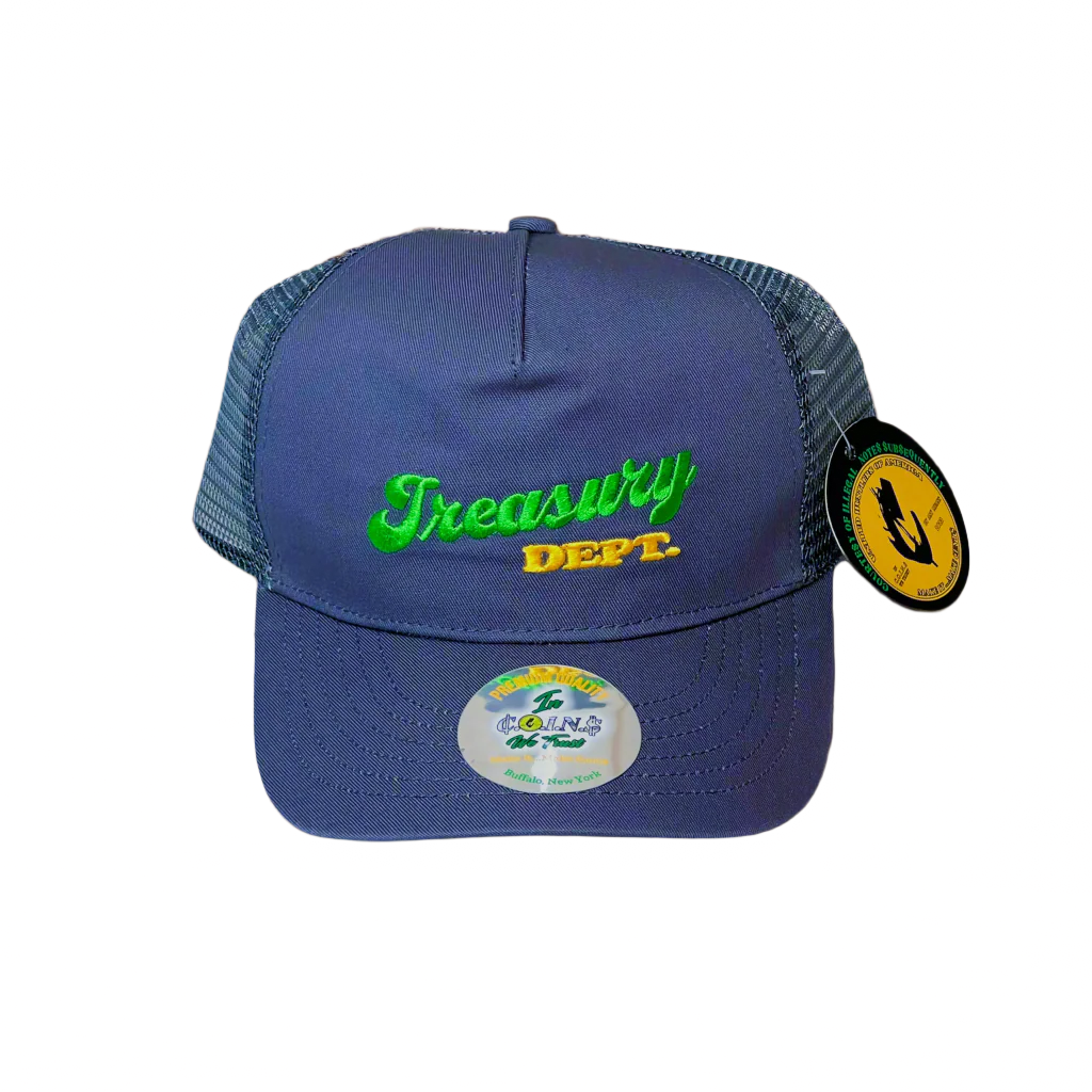 Treasury Dept. 5 Panel Low Crown Cotton Mesh Adjustable Trucker SnapBack Hats