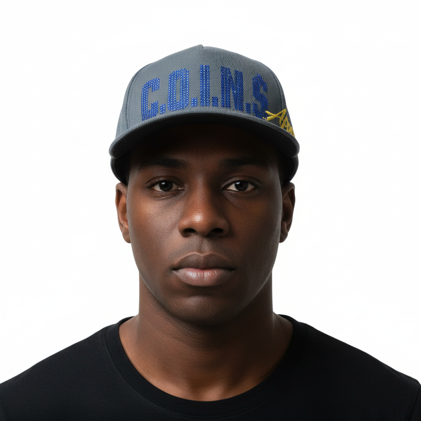 Rhinestone Studded Curved Bill Trucker Hat