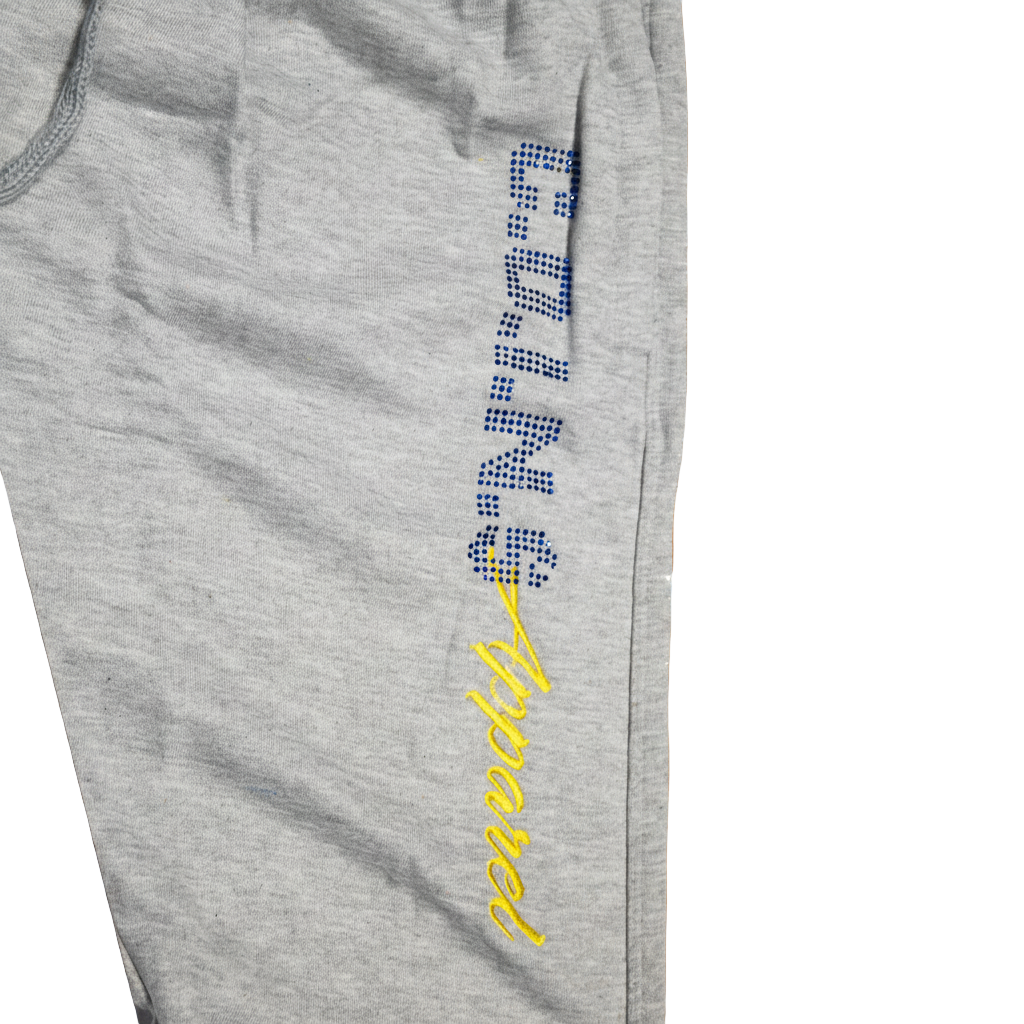 CLASSIC TERRY CLOTH STACKED BOTTOM SWEATPANTS