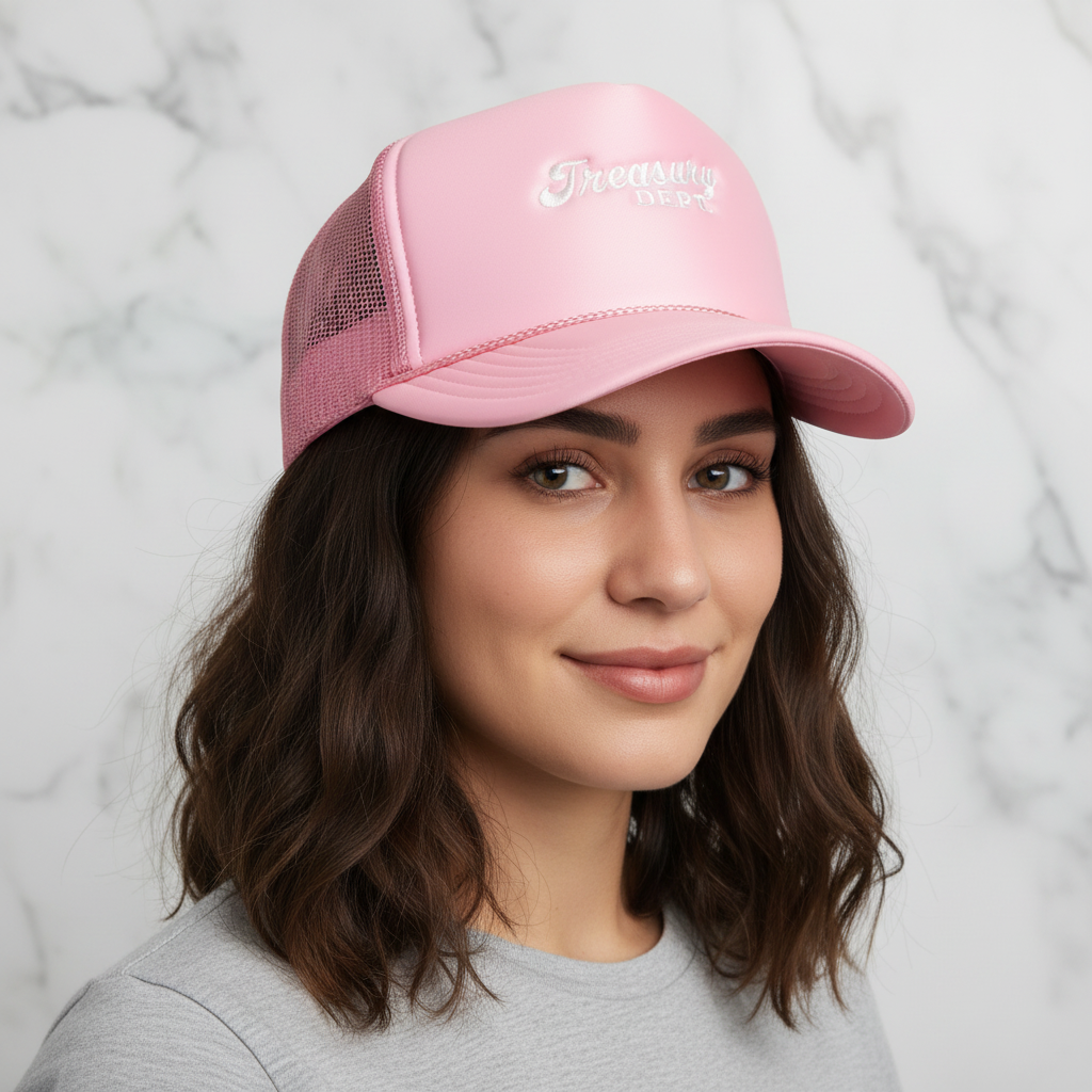 Treasury Dept. 5 Panel High Profile Foam Snapback Trucker Hats