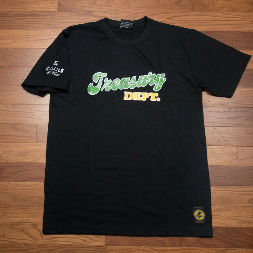 Treasury dept. Crew Neck Short sleeve Cotton Regular Fit T-Shirts