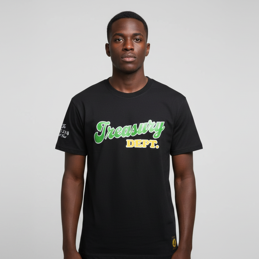 Treasury dept. Crew Neck Short sleeve Cotton Regular Fit T-Shirts