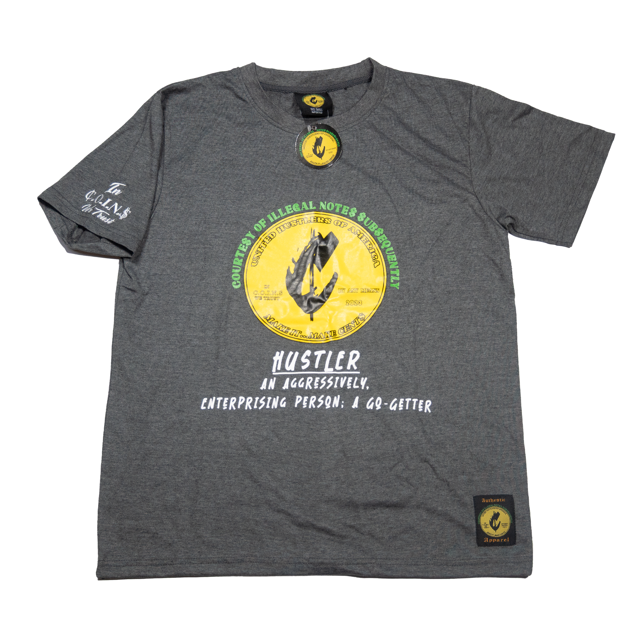 Crew Neck Short Sleeve Regular fit Cotton Hustler Vol.1 T-Shirts