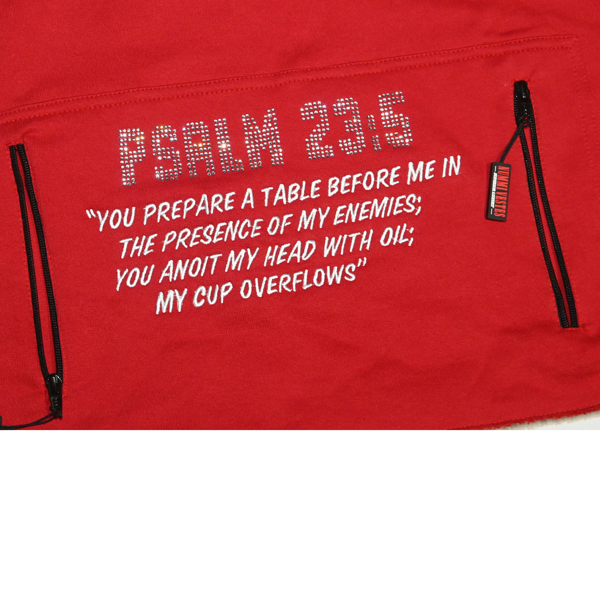 "Hustle Religiously" Waist Cropped Pullover Hoodie