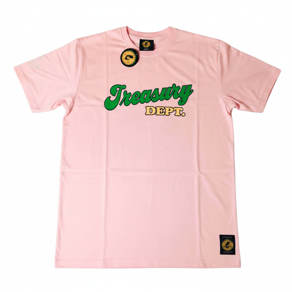 Treasury Dept. Cotton Poly Crew Neck Short Sleeve T-Shirts