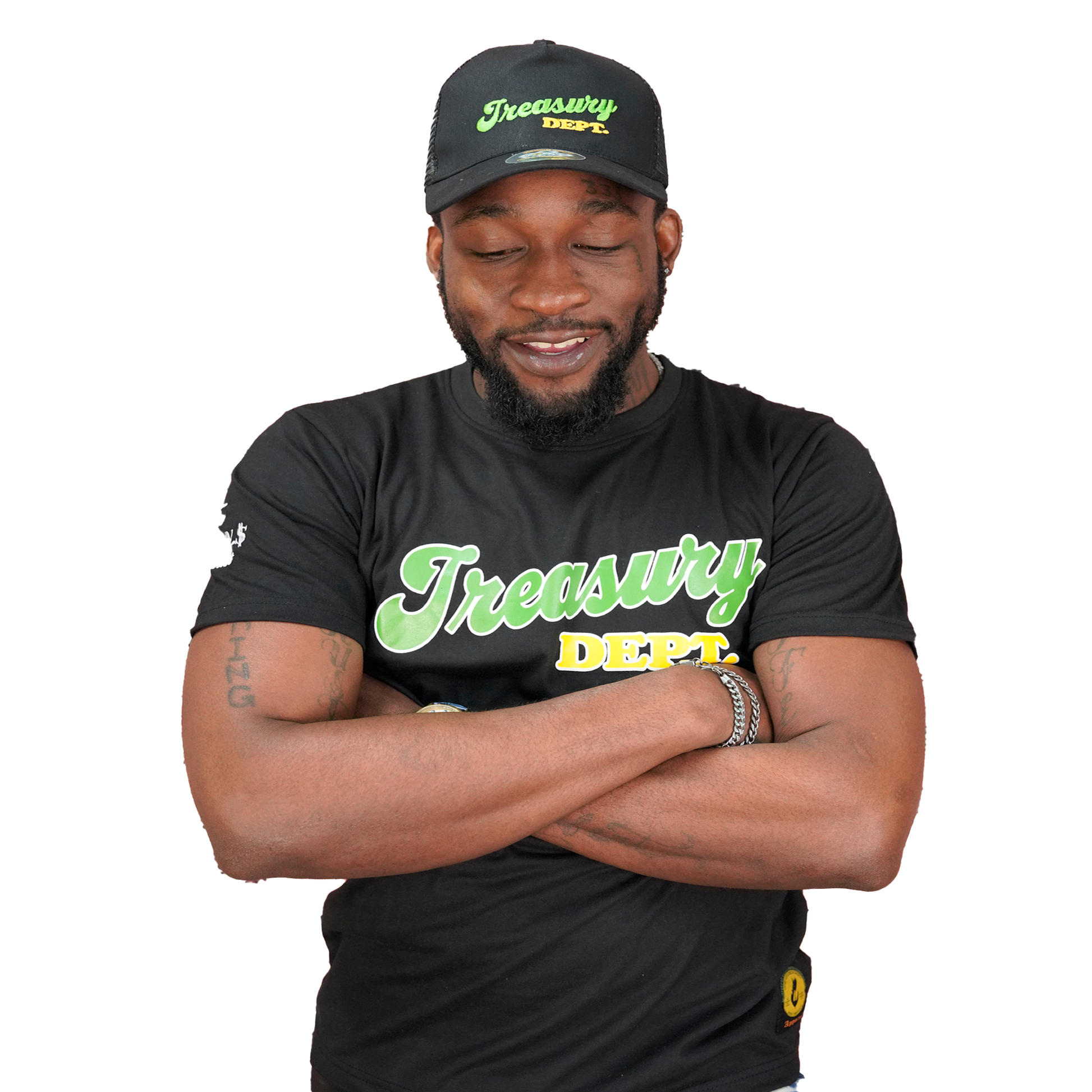 Treasury dept. Crew Neck Short sleeve Cotton Regular Fit T-Shirts