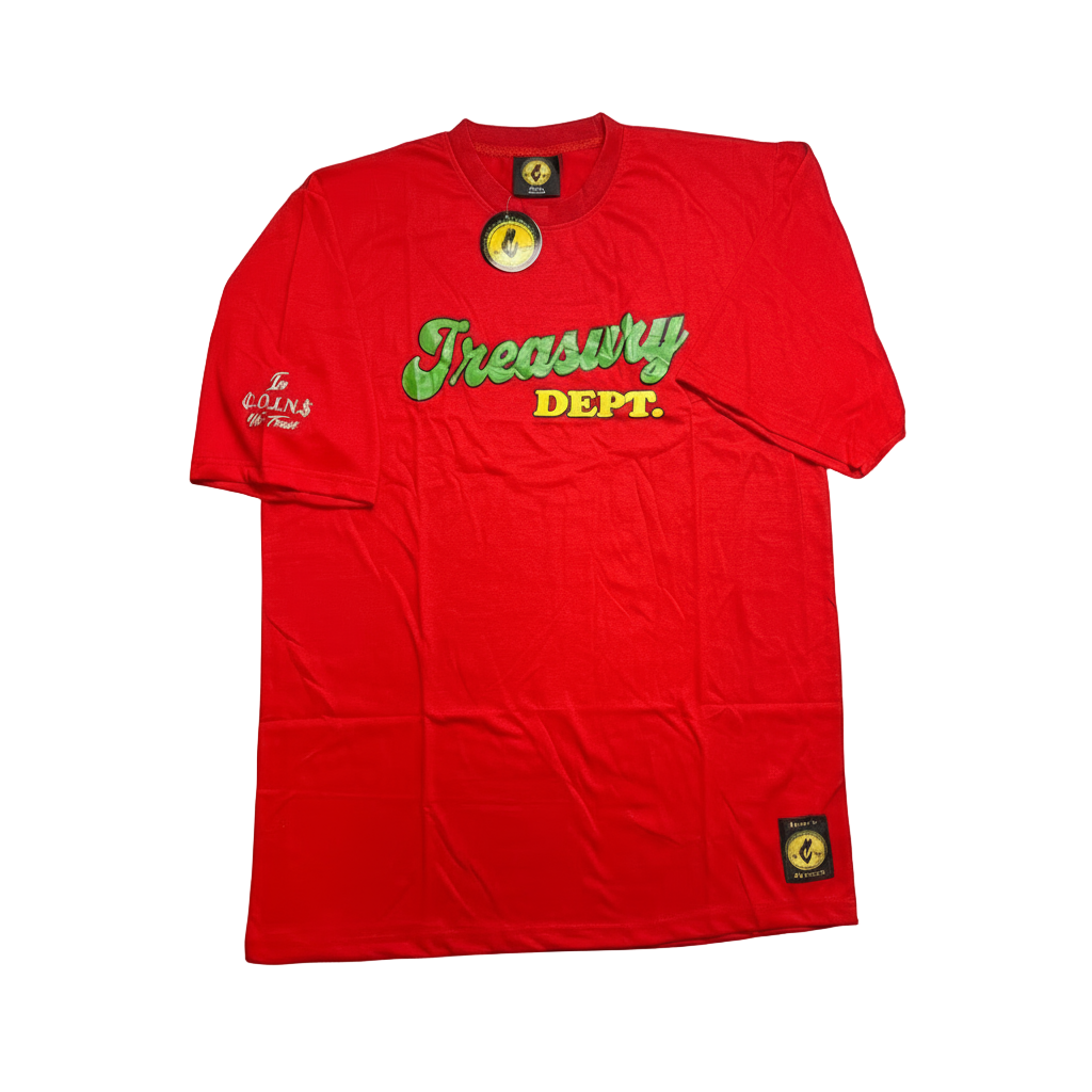 Treasury dept. Crew Neck Short sleeve Cotton Regular Fit T-Shirts