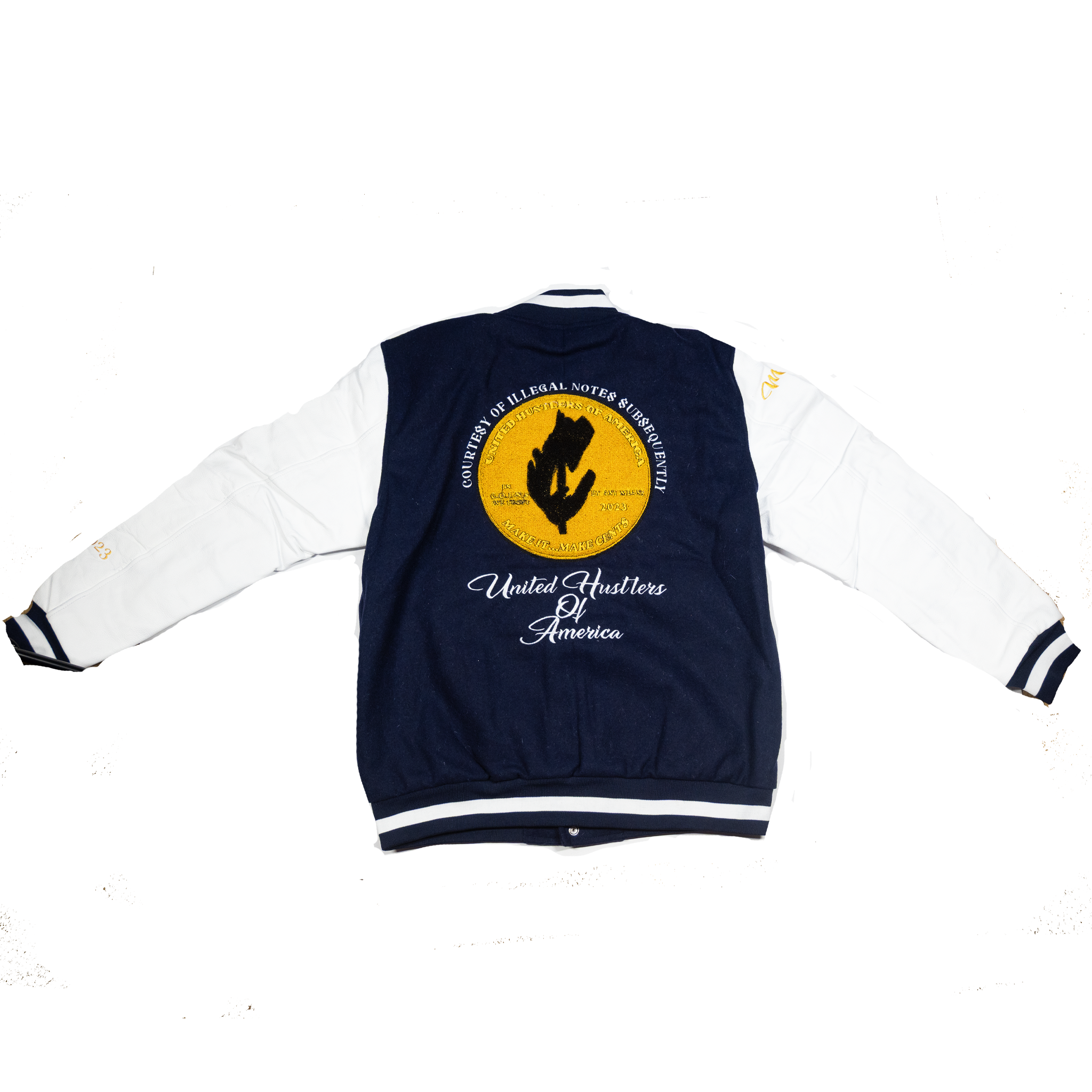 Treasury Dept Wool Body Genuine Leather Sleeves Varsity Jackets