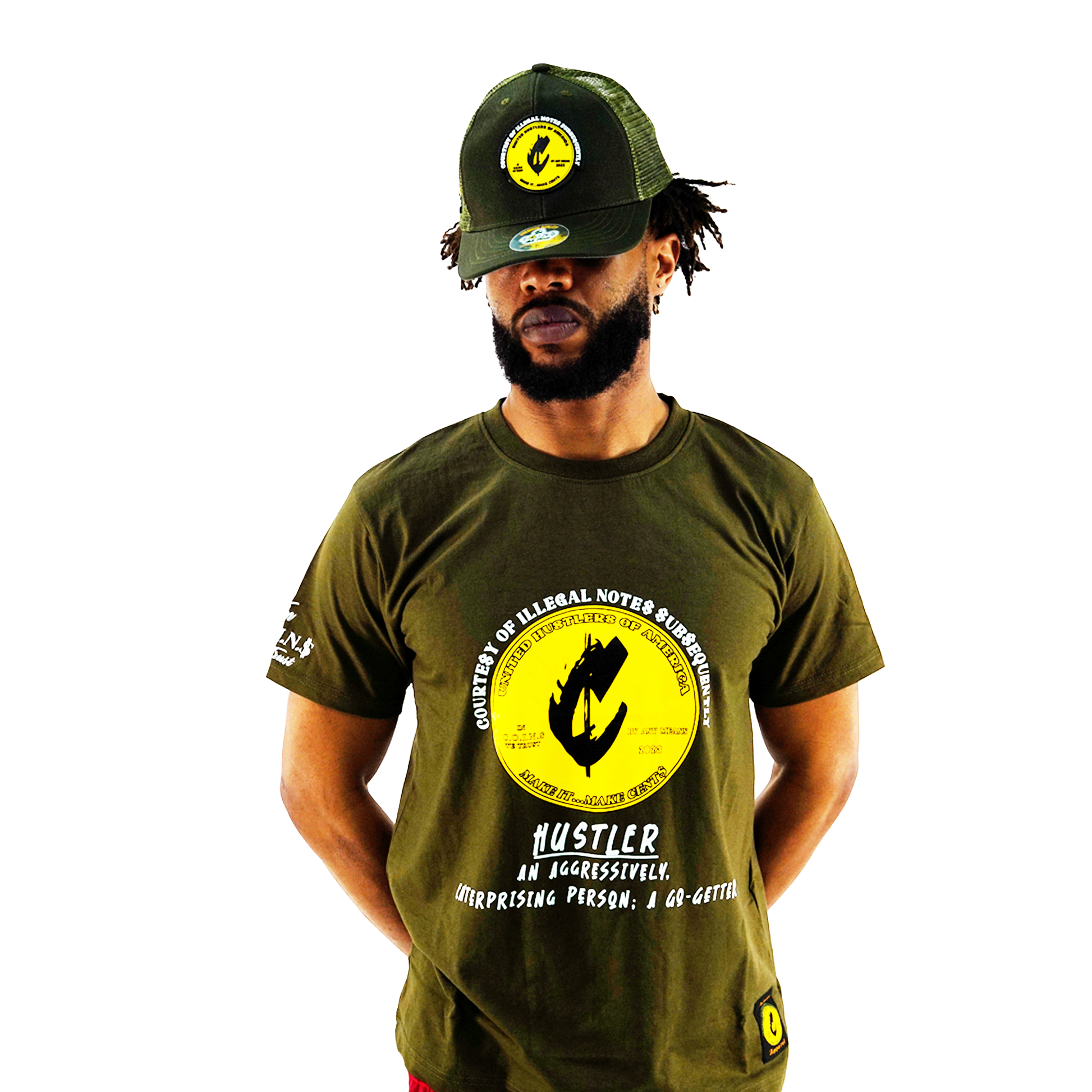 Crew Neck Short Sleeve Regular fit Cotton Hustler Vol.1 T-Shirts