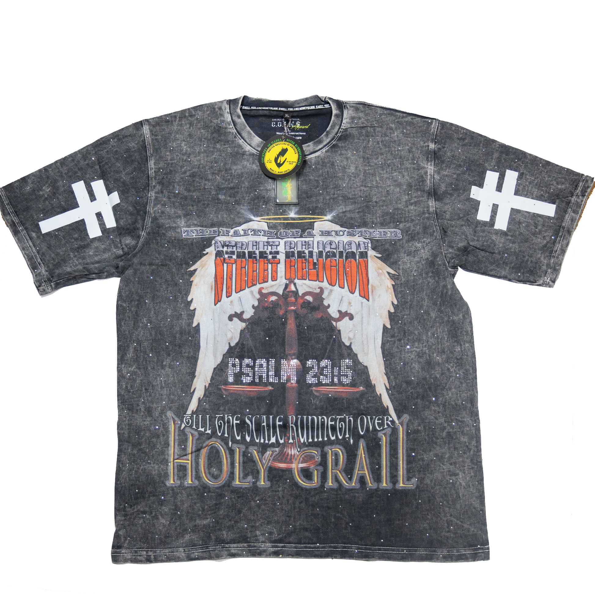 Street Religion Grey Acid Washed Shirt