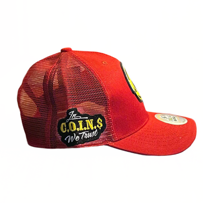 PVC RUBBER LOGO SNAPBACK CURVED BILL TRUCKER HATS