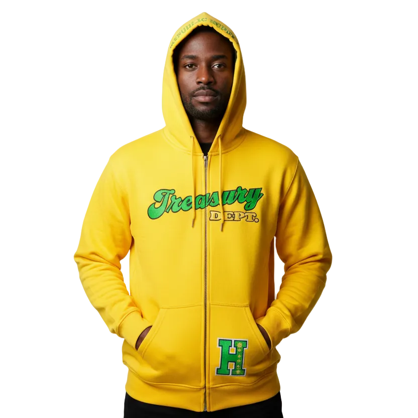 Treasury Dept. Cotton  Zip-Up Hoodie
