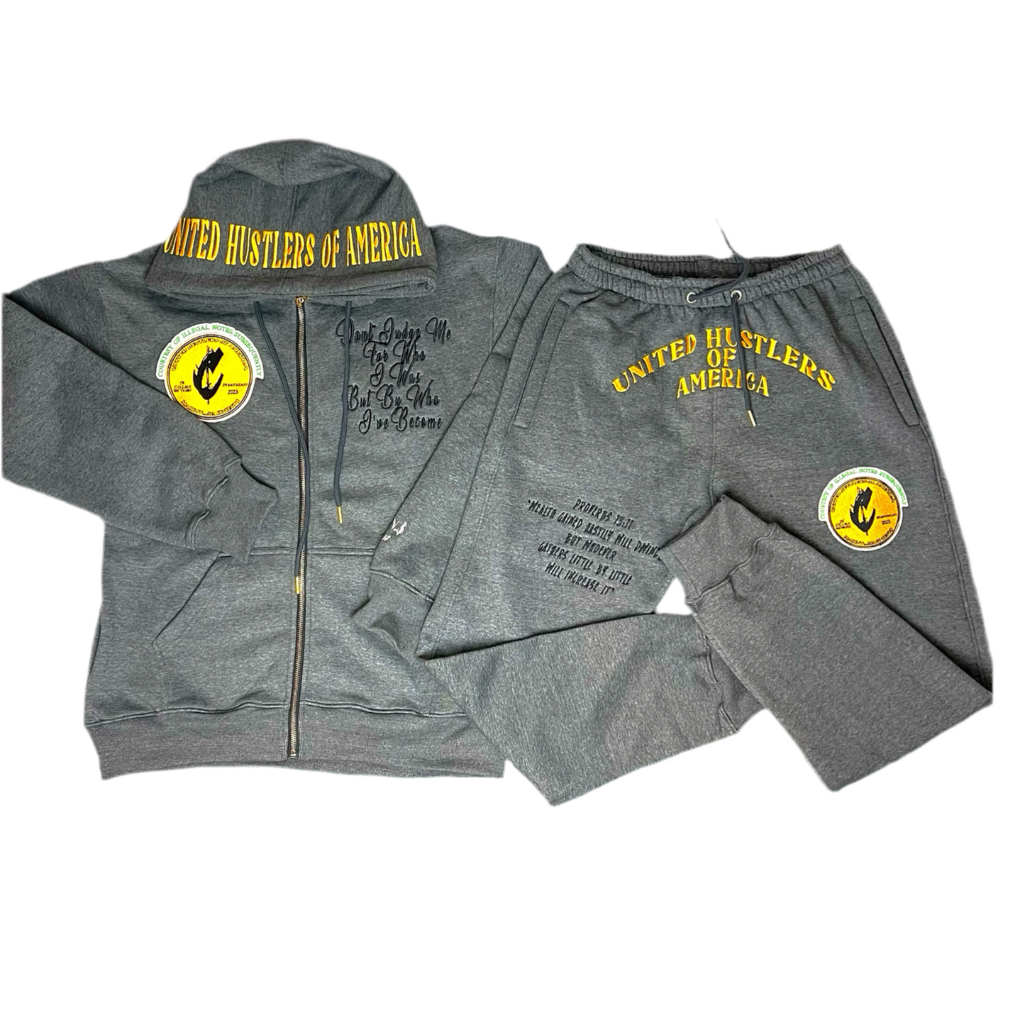 NUMMI VESTES U.H.O.A Zippered Hooded Sweatsuit