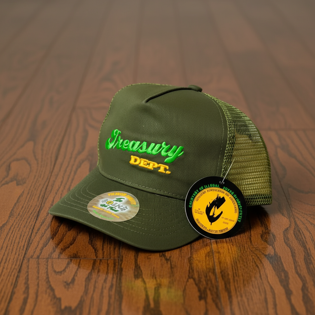 Treasury Dept. 5 Panel Low Crown Adjustable  SnapBacks