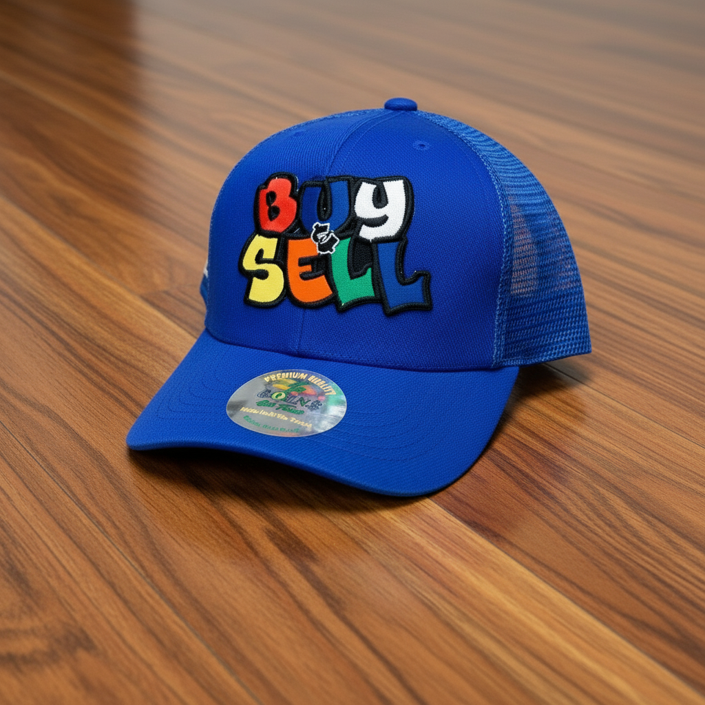 "BUY & SELL" CURVED BILL SNAPBACK TRUCKER HATS