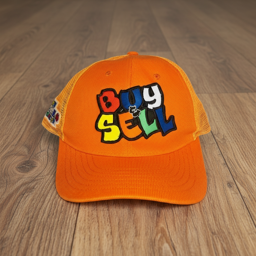 "BUY & SELL" CURVED BILL SNAPBACK TRUCKER HATS