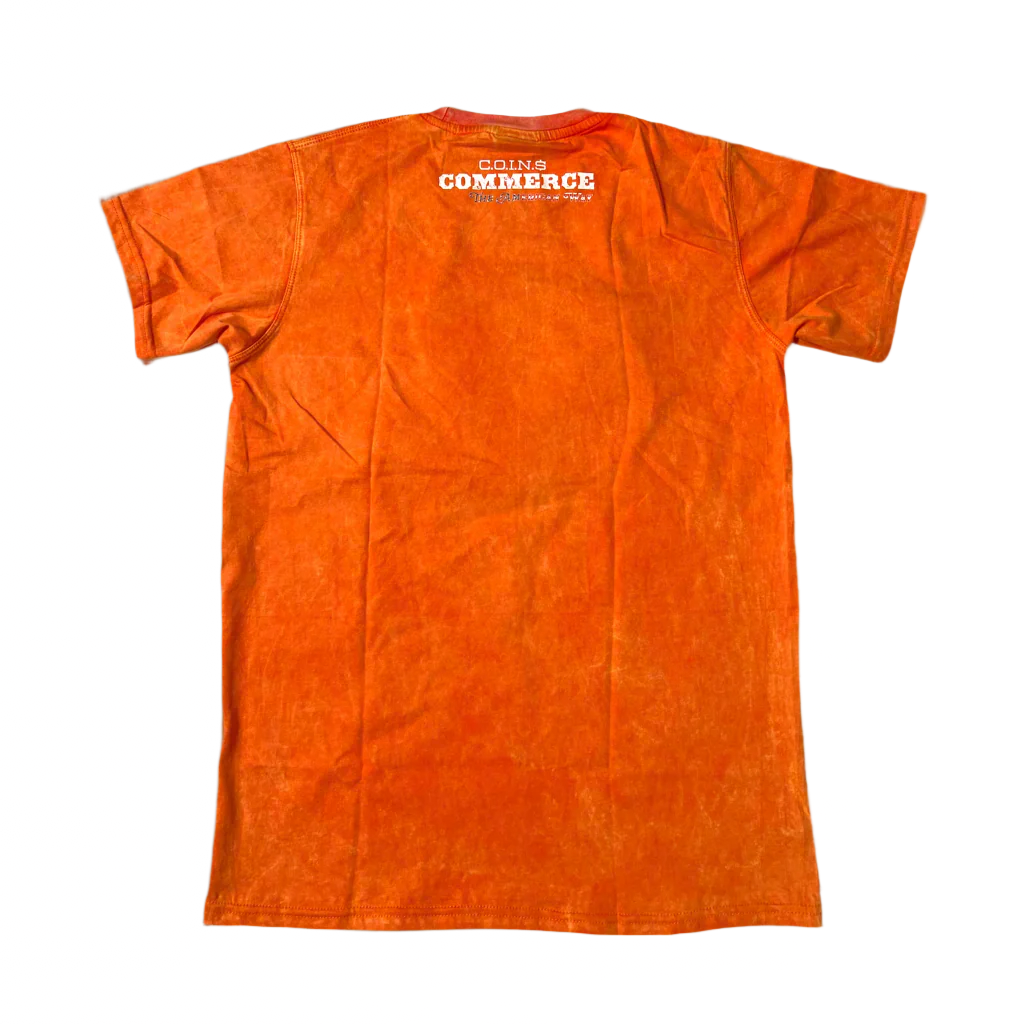 "BUY & SELL " ACID WASHED PIMA COTTON T-SHIRT