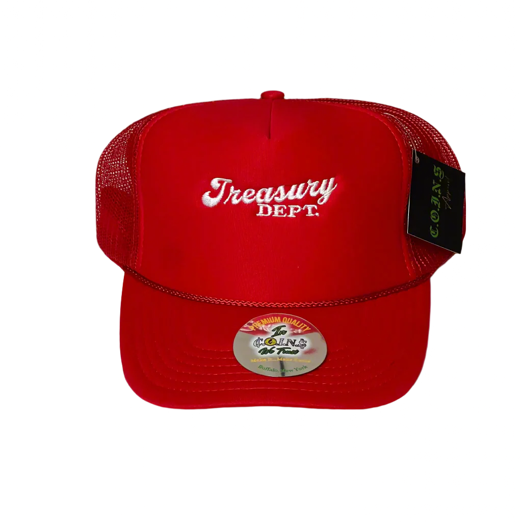 Treasury Dept. 5 Panel High Profile Foam Snapback Trucker Hats