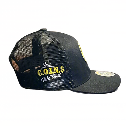 PVC RUBBER LOGO SNAPBACK CURVED BILL TRUCKER HATS