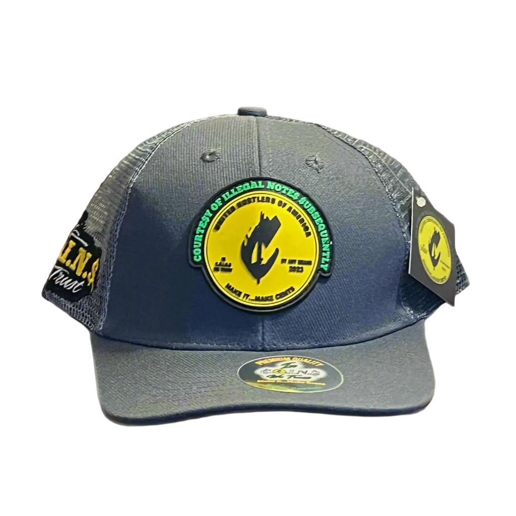 PVC RUBBER LOGO SNAPBACK CURVED BILL TRUCKER HATS