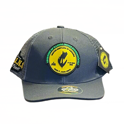 PVC RUBBER LOGO SNAPBACK CURVED BILL TRUCKER HATS