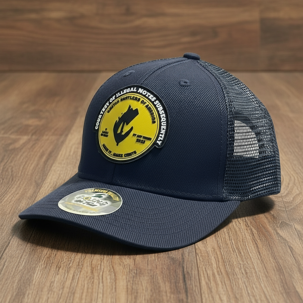 PVC RUBBER LOGO SNAPBACK CURVED BILL TRUCKER HATS
