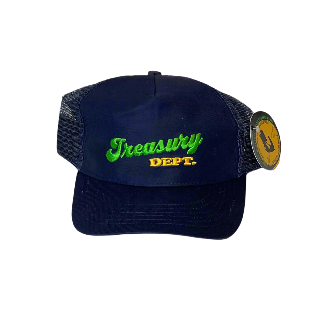Treasury Dept. 5 Panel Low Crown Cotton Mesh Adjustable Trucker SnapBack Hats