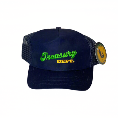Treasury Dept. 5 Panel Low Crown Cotton Mesh Adjustable Trucker SnapBack Hats