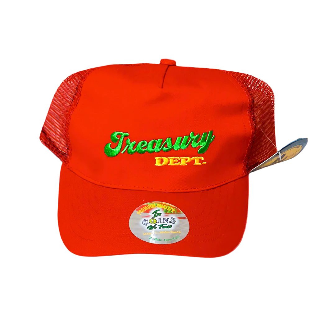 Treasury Dept. 5 Panel Low Crown Cotton Mesh Adjustable Trucker SnapBack Hats