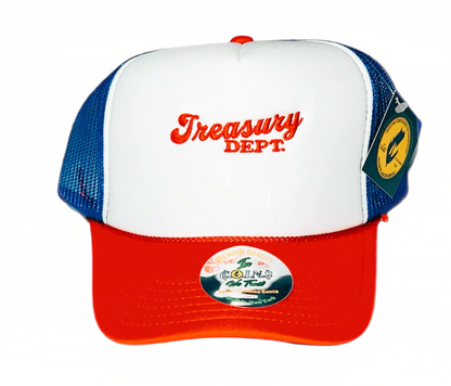 Treasury Dept. 5 Panel High Profile Foam Snapback Trucker Hats