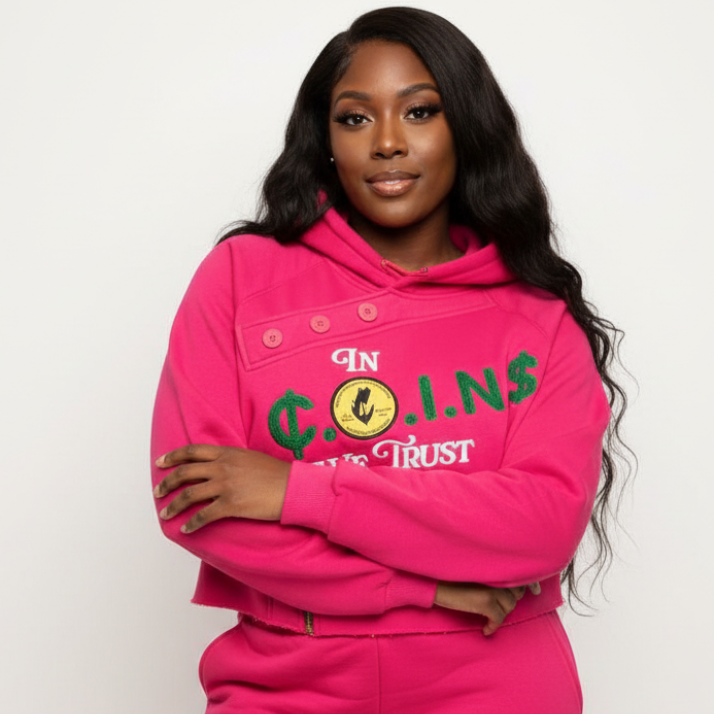 Nummi Vestes Woman's Pullover Crop Hoodie