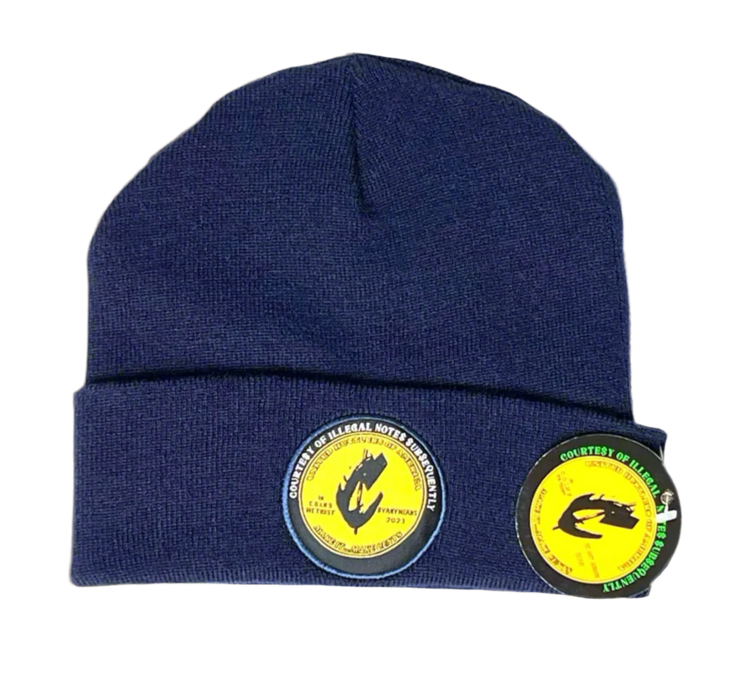 Wool beanie/ navy