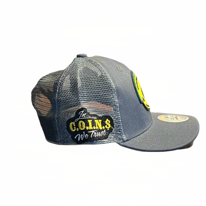 PVC RUBBER LOGO SNAPBACK CURVED BILL TRUCKER HATS