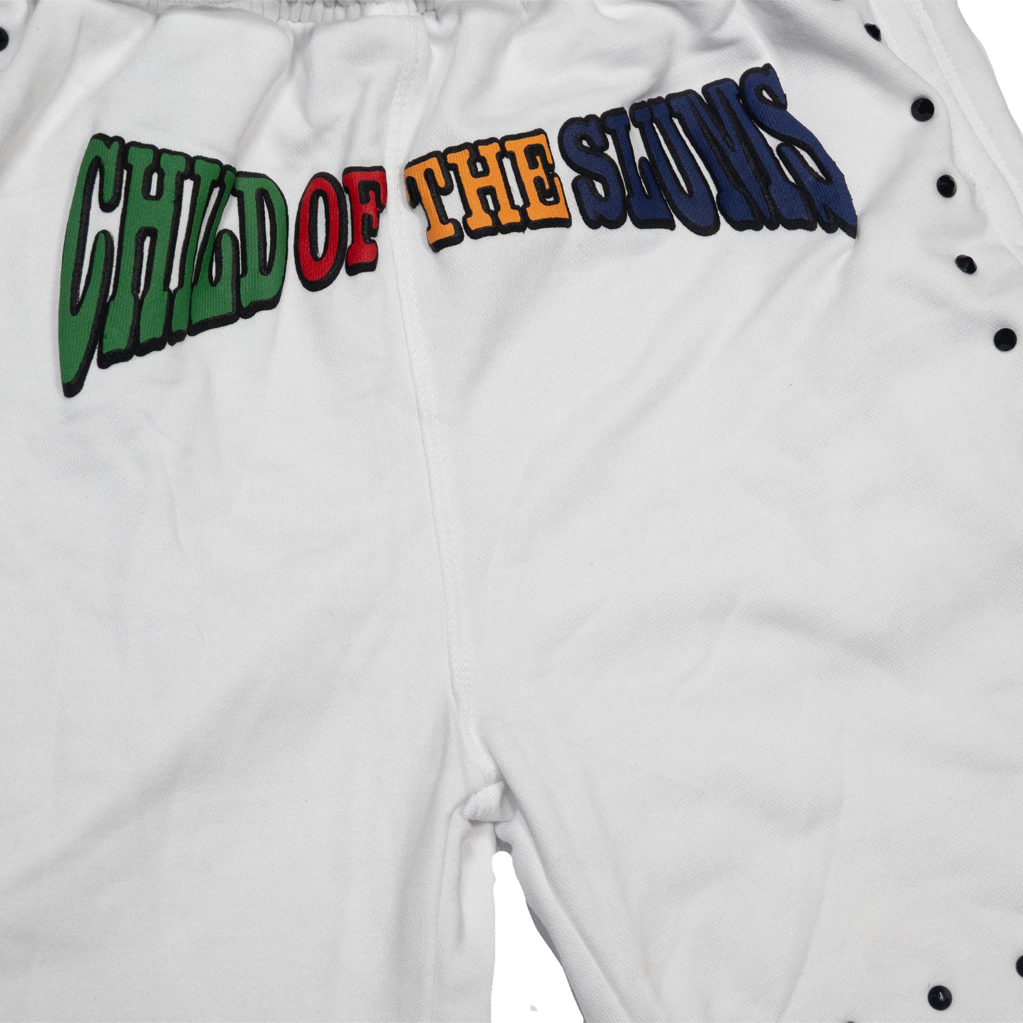 CHILD OF THE SLUMS PIMA COTTON SHORTS
