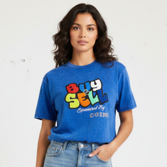 Buy & Sell Acid washed Pima Soft Cotton Crew Neck Short Sleeve Tee