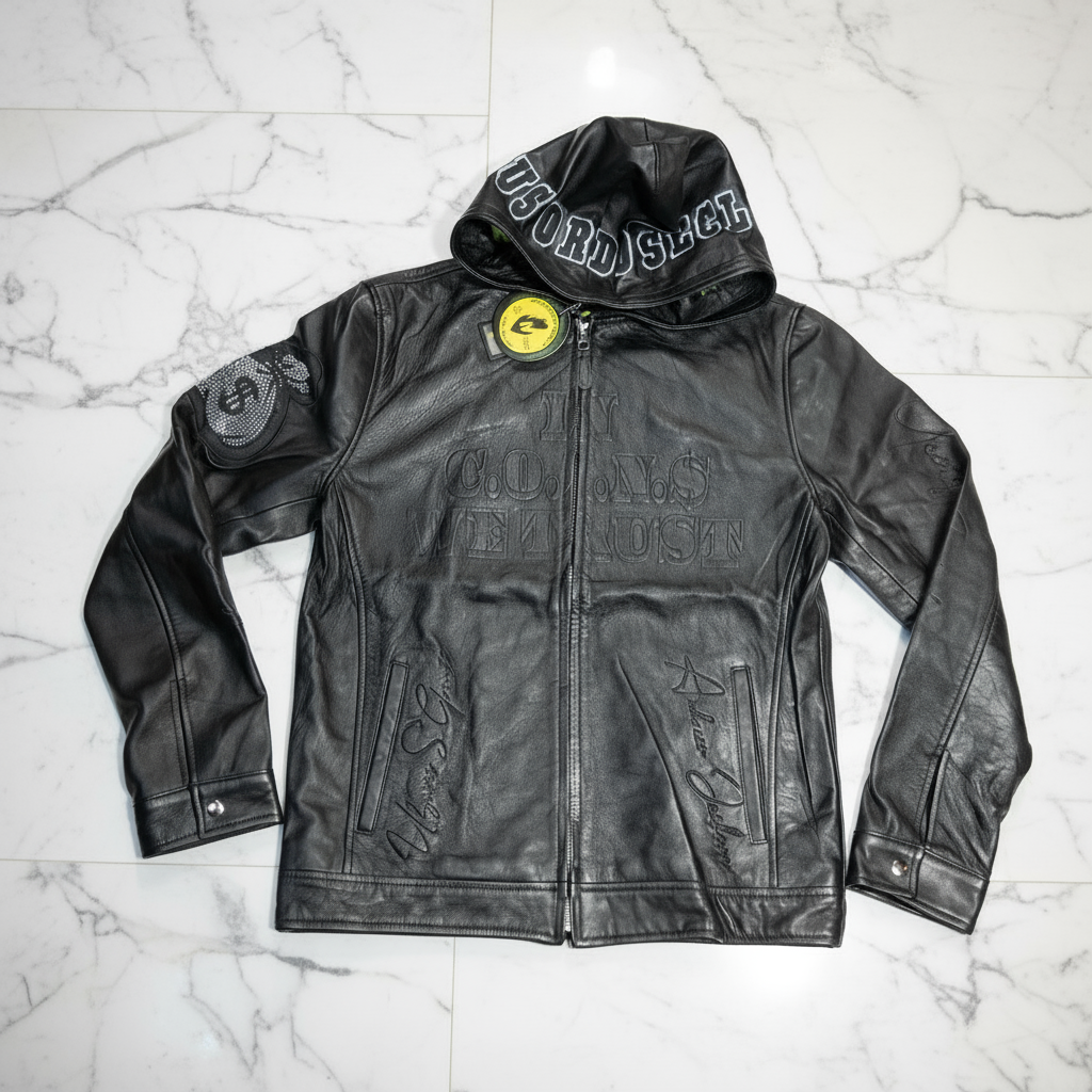 A.T.M Genuine Leather Hooded Jackets