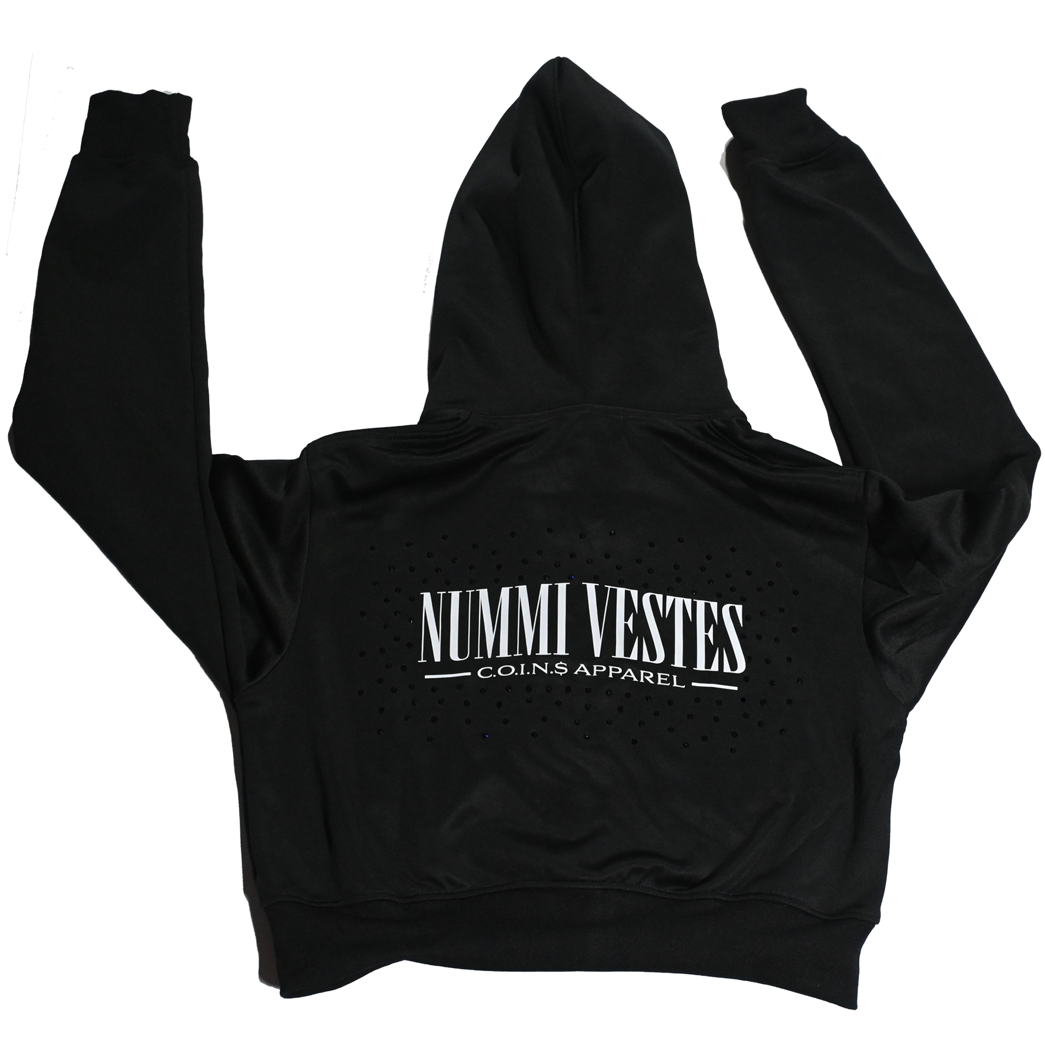 WOMANS PREMIUM COTTON ZIPPERED CROP TOP TRACKSUIT