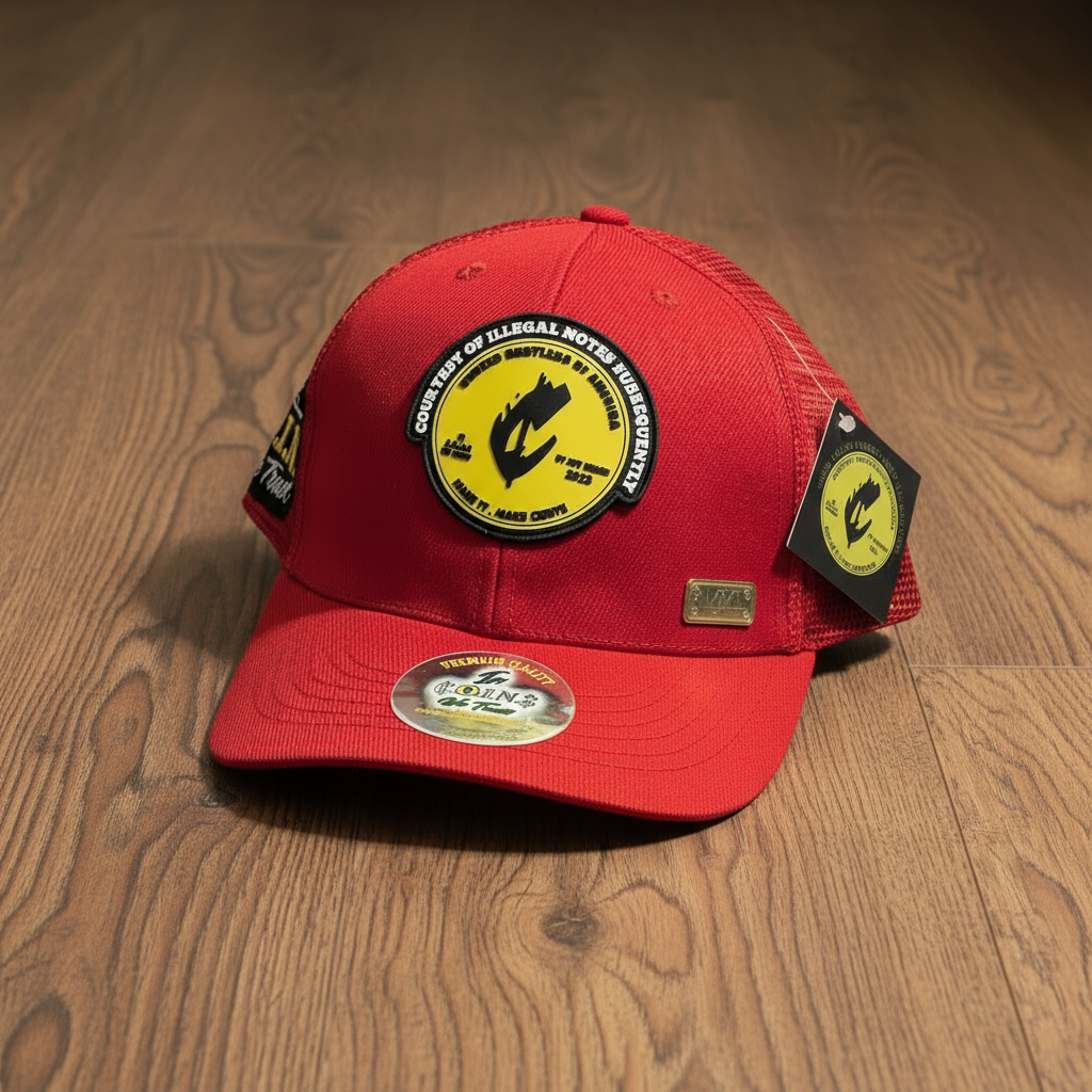PVC RUBBER LOGO SNAPBACK CURVED BILL TRUCKER HATS