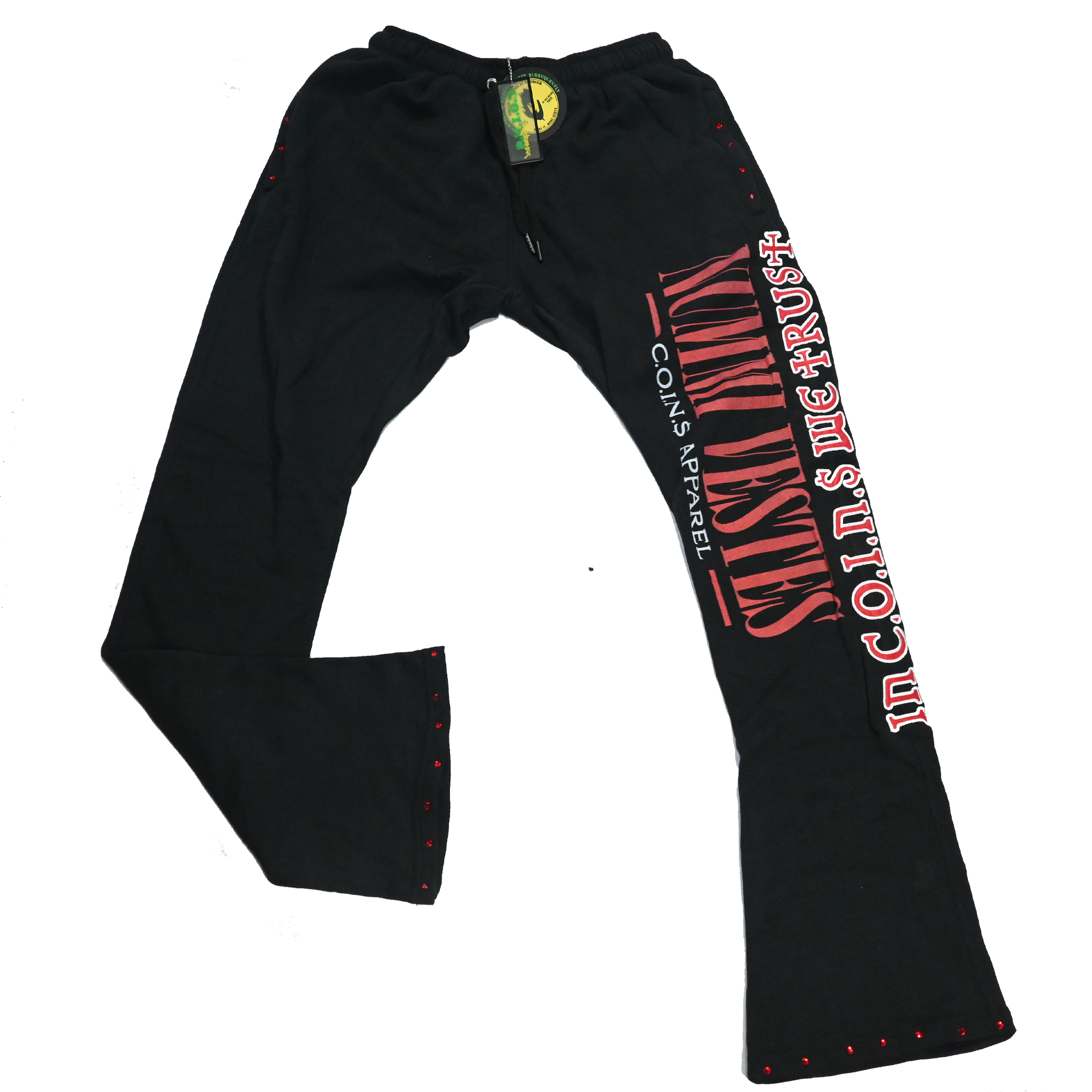 "SUPERIOR" 100% PREMIUM QUALITY COTTON STACKED BOTTOM  SWEATPANTS
