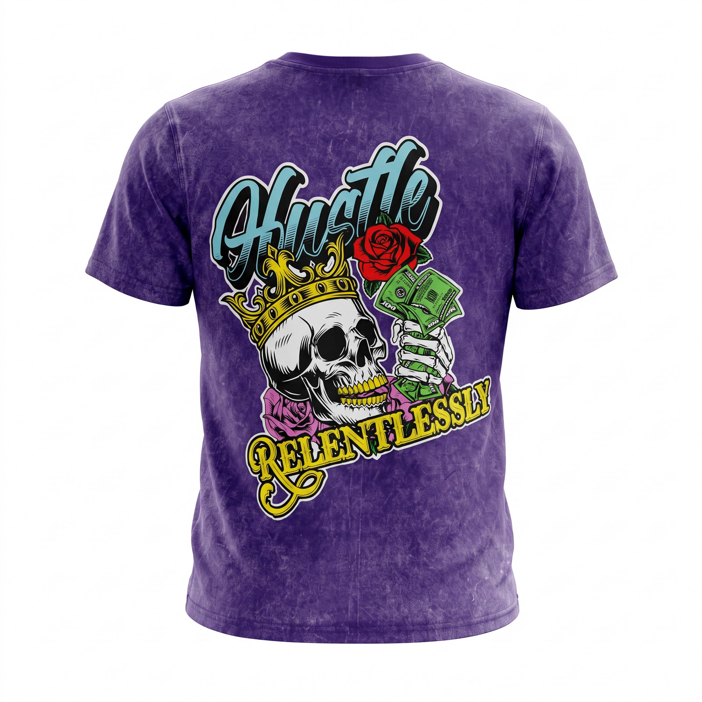 Premium Cotton Crew Neck Short Sleeve Born Hustler T-shirt
