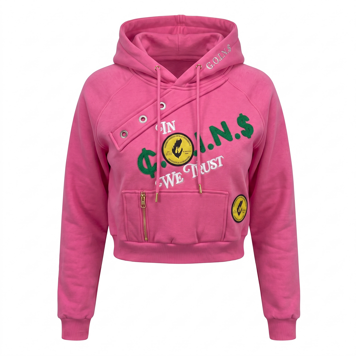 Nummi Vestes Woman's Pullover Crop Hoodie