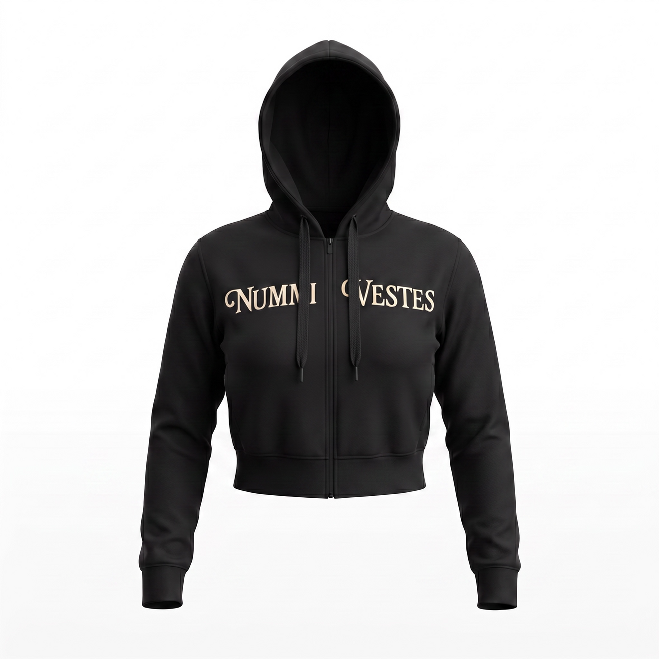 Nummi Vestes Woman's Zippered Crop Tracksuit
